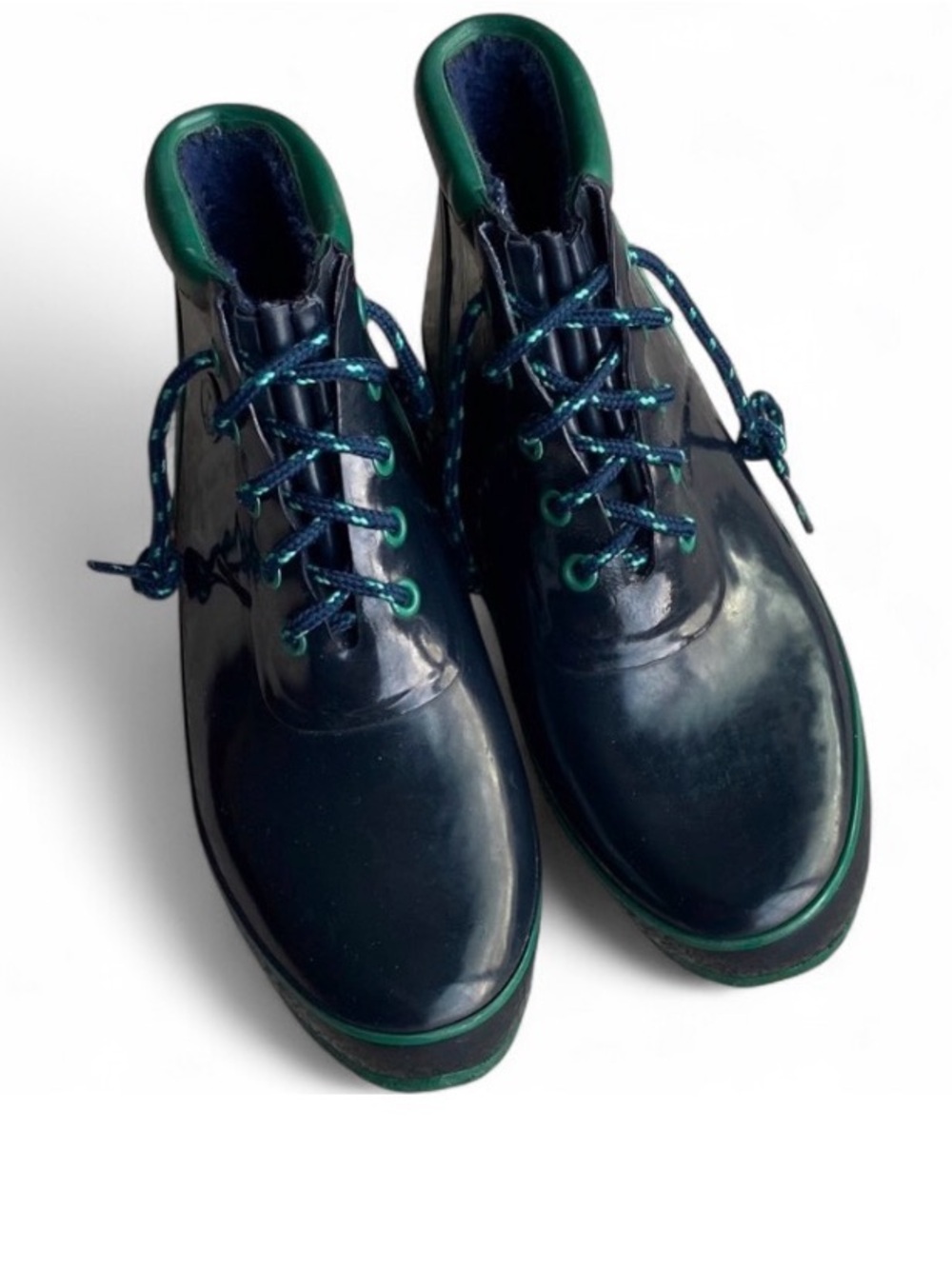 Sporto Thermolite Duck Boots Women’s 11 Navy Green 90s Vintage
